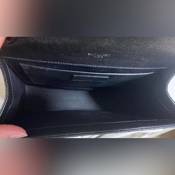 Saint Laurent Textured Mixed Matelasse (black) Triquilt Medium Monogram handbag - Picture 9 of 16